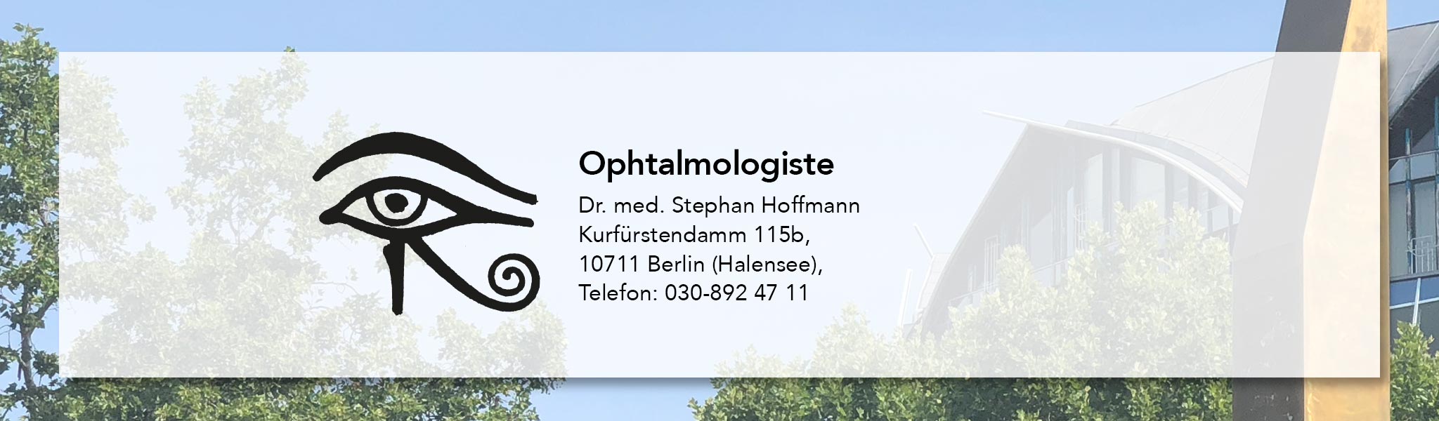 Logo et adresse de Dr. med. Hoffmann
