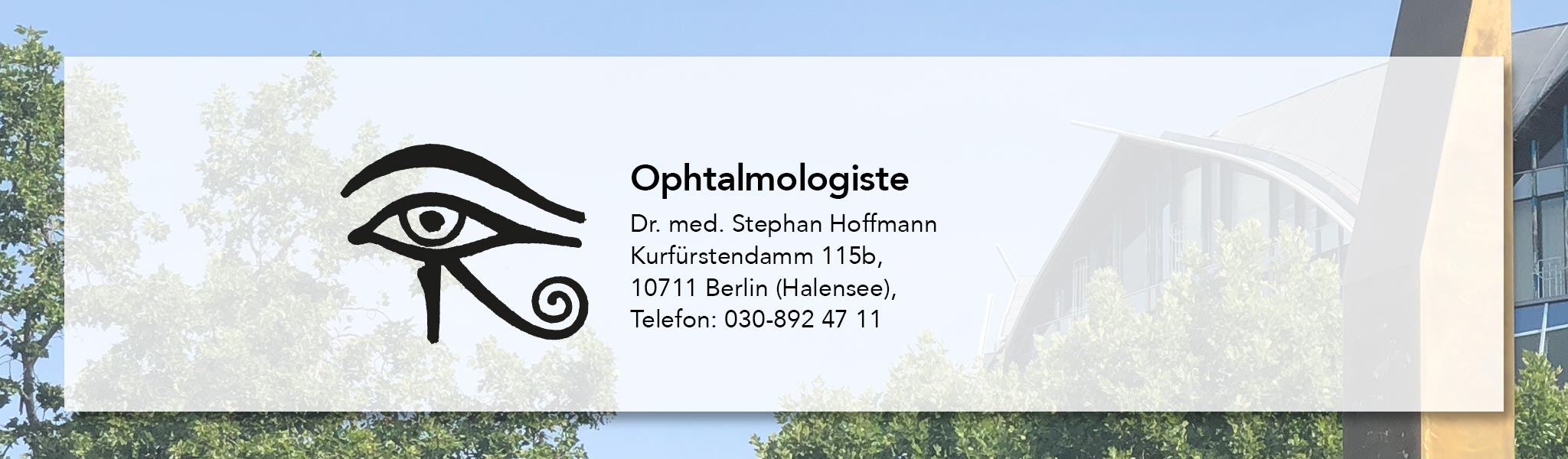 Logo und Adresse von Dr. Hoffmann