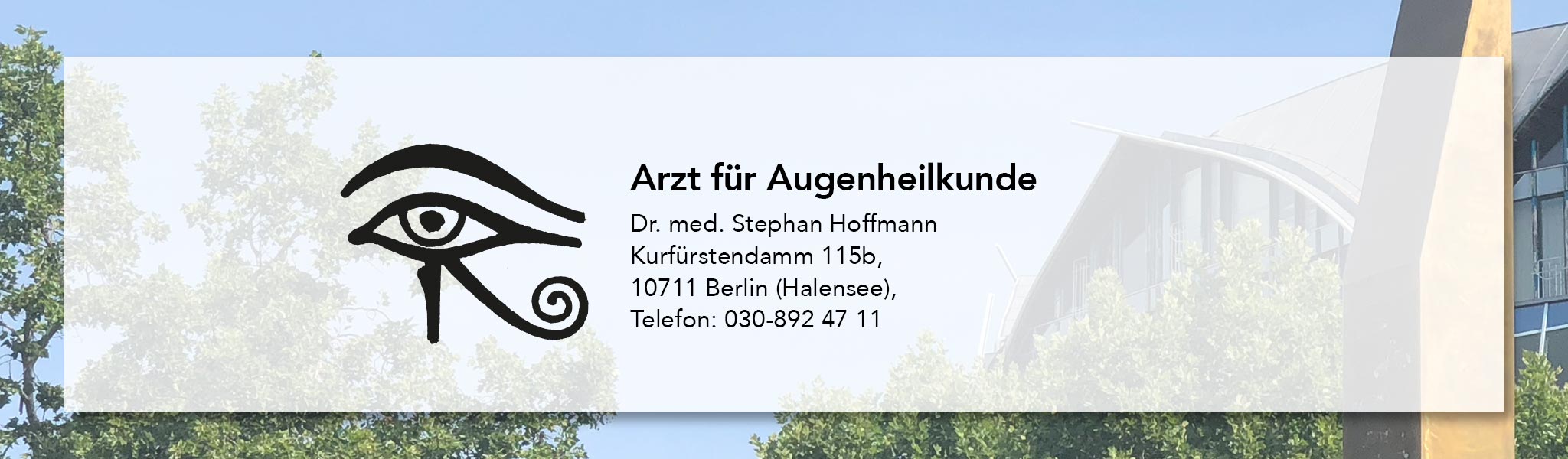 Logo und Adresse von Dr. Hoffmann